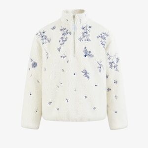 NEW YITAI Fine China Sherpa Deep Pile Fleece Half Zip Jacket